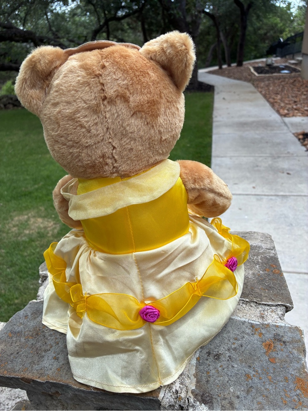 Disney Princess Belle Plush Bear in Yellow Dress 2008 - Picture 2 of 6